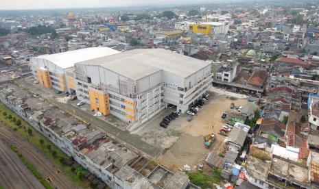 Tampak Pasar Pelita kota Sukabumi selah direnovasi 