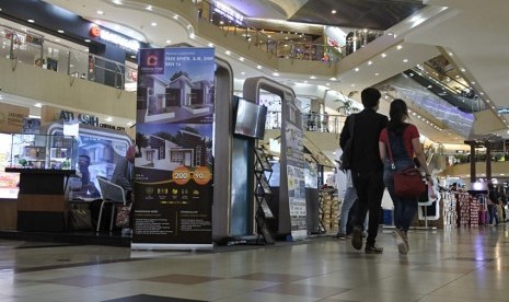 Tampak suasana pameran properti di salah satu pusat perbelanjaan di Bekasi.