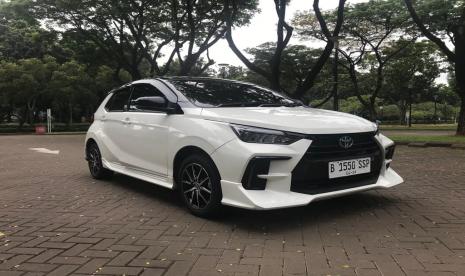 Tampilan Toyota Agya GR Sport dari depan