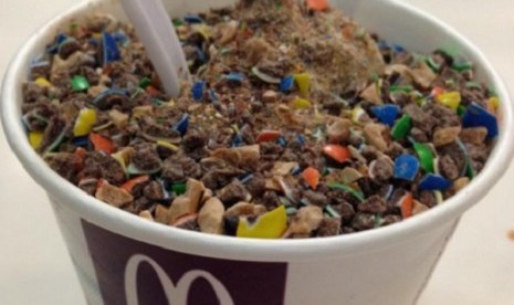 Tampilan McFlurry yang mendapat olokan netizen Prancis