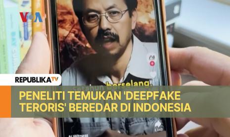 Tangkapan layar dari peneliti di AS yang menemukan kecerdasan buatan digunakan membuat konten ekstremis di Indonesia.