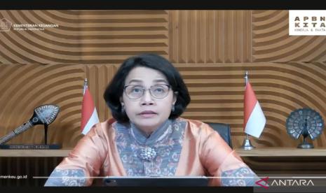 Tangkapan Layar Menteri Keuangan (Menkeu) Sri Mulyani.