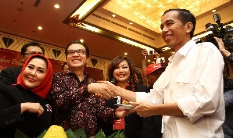 Tantowi Yahya dan Jokowi di Jakarta, Selasa, (23/4).