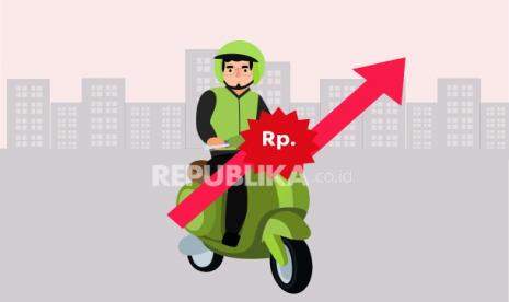 Ilustrasi cicilan kredit motor ojek online (ojol).