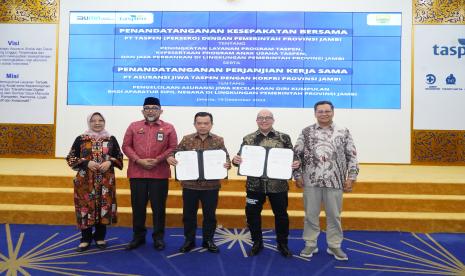 Taspen dan Pemerintah Provinsi Jambi (Pemprov Jambi) kerja sama terkait Peningkatan Layanan Program Taspen, Kepesertaan Program Anak Usaha Taspen dan Jasa Perbankan di Lingkungan Pemprov Jambi. 