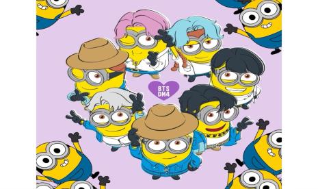 Teaser kolaborasi BTS dengan Despicable Me 4. Dalam  teaser tersebut ada 7 minions yang diduga para member BTS sambil menyanyi Permission to Dance.