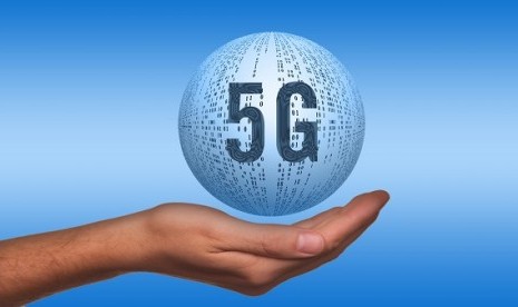 Teknologi jaringan 5G. Ilustrasi