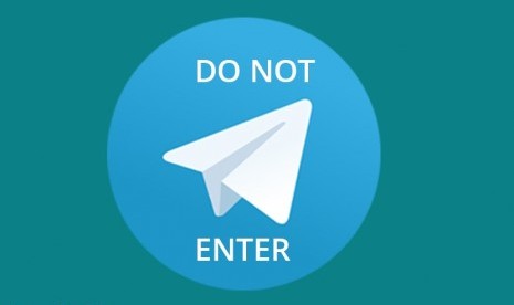 Telegram diblokir (ilustrasi)