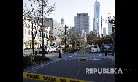 The Lower West Side of Manhattan, New York City.