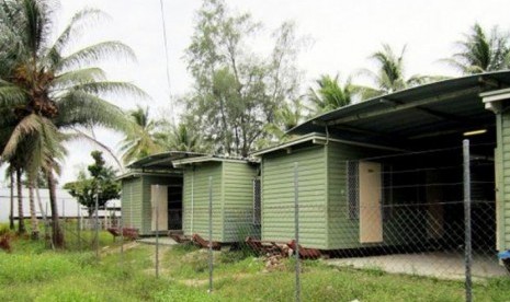 Tempat penampungan pengungsi di Pulau Manus 