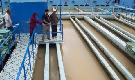 Tempat pengolahan air milik PDAM Surabaya.