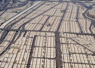 Tenda jamaah haji di Mina