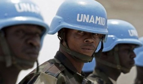 Tentara gabungan UNAMID di Darfur