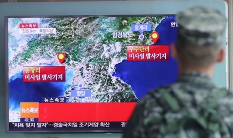 North Korea's nuclear test was seen on TV.