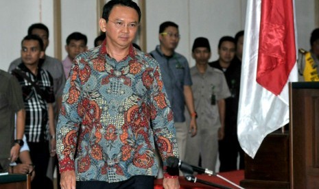 Terdakwa kasus penistaan agama yang juga Gubernur nonaktif DKI Jakarta Basuki Tjahaja Purnama 