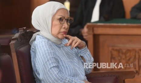 Terdakwa kasus dugaan penyebaran berita bohong atau hoaks Ratna Sarumpaet.