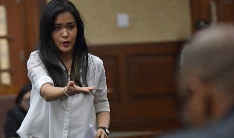 Terdakwa kasus kematian Wayan Mirna Salihin yang diduga diracun menggunakan kopi bersianida, Jessica Kumala Wongso.