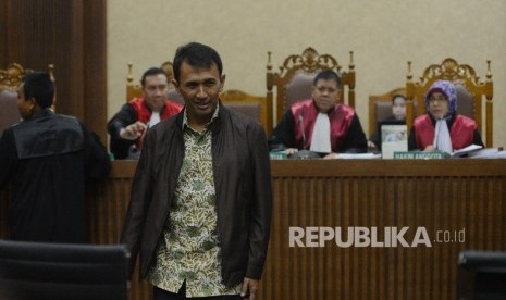 Terdakwa kasus korupsi dana bansos di Sumatera Utara (Sumut) Gatot Pujo Nugroho 