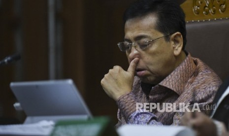 Terdakwa kasus korupsi pengadaan KTP elektronik Setya Novanto