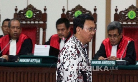 Terdakwa kasus penistaan agama Basuki Tjahaja Purnama (Ahok)