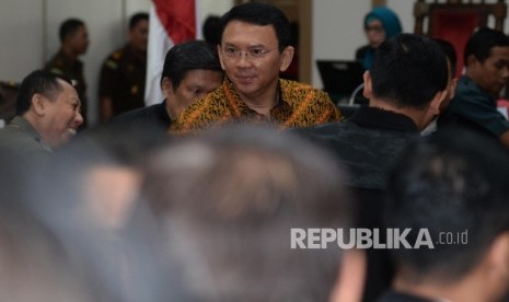 Terdakwa kasus dugaan penistaan agama Basuki Tjahaja Purnama atau Ahok