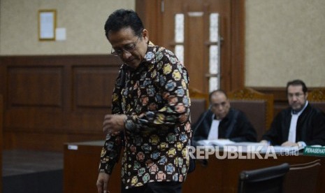 Terdakwa kasus suap gula impor Irman Gusman menjalani sidang lanjutan di Pengadilan Tipikor, Jakarta, Rabu (4/1).