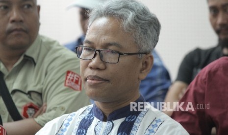 Terdakwa perkara pelanggaran Undang-undang Informasi dan Transaksi Elektronik (UU ITE) Buni Yani 