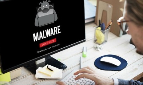 Terinfeksi Malware. Ilustrasi