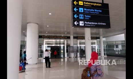 Terminal Baru Bandara Syamsudin Noor Banjarmasin, Kalimantan Selatan.