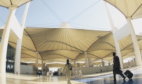 Terminal Haji di Bandara King Abdul Azis, Jeddah, Arab Saudi.