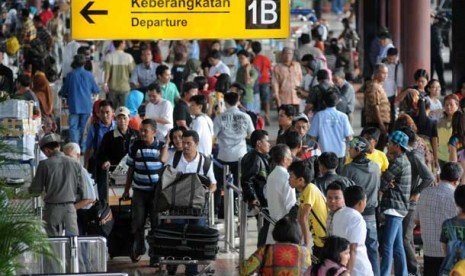 Terminal keberangkatan 1B Bandara Internasional Soekarno-Hatta.