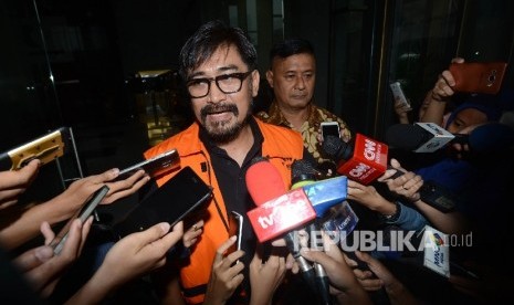 Tersangka kasus dugaan korupsi proyek Hambalang Andi Zulkarnain Mallarangeng alias Choel Mallarangeng