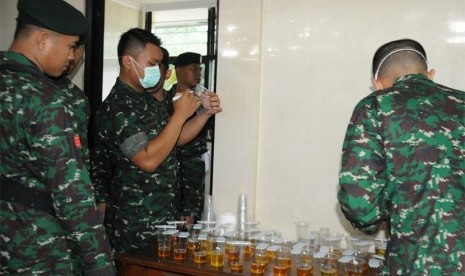 Tes urine yang dilakukan terhadap anggkota Kostrad