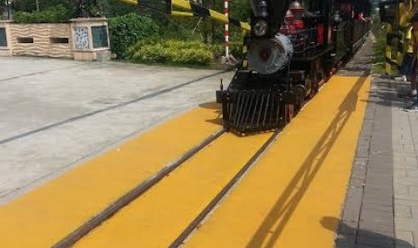 Texan Train di Zona Tropicalia Jungleland