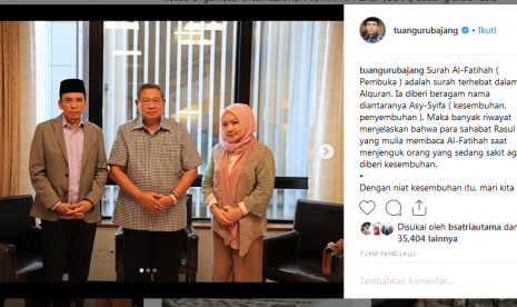 TGB Jenguk Ani Yudhoyono 