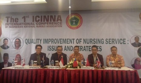 The 1st International Conferences of Indonesian National Nurses Association di Jakarta, Sabtu-Ahad (1-2/12).