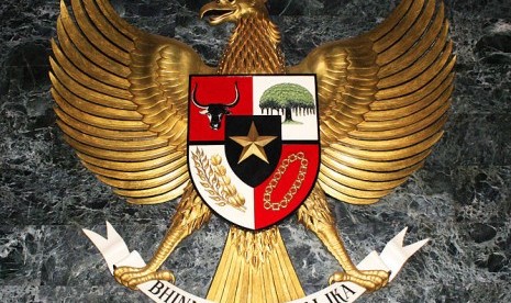 The coat of arms of Indonesia, Garuda Pancasila (illustration)