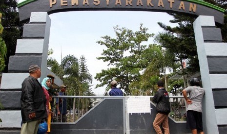 Pintu gerbang Lapas Tanjung Gusta Meda (Ilustrasi).