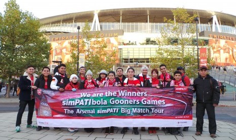 The Gooners Indonesia nobar di Emirates Stadium