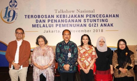 The Habibie Center menggelar Talkshow Nasional bertajuk “Terobosan Kebijakan Pencegahan dan Penanganan Stunting Melalui Pemenuhan Gizi Anak” sebagai bagian dari rangkaian perayaan Hari Ulang Tahun ke-19 di Hotel Le Meridien, Jakarta, Kamis (15/11).