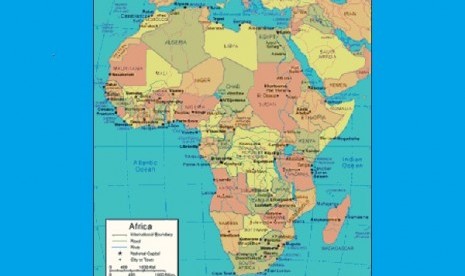 The map of Africa