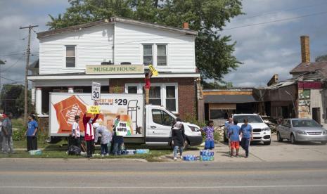 The Muslim House, masjid sekaligus tempat berkumpul komunitas Muslim di Flint, Michigan, Amerika Serikat (AS). Pengaduan Soal Diskriminasi Muslim di AS Alami Penurunan