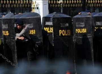 The police deploys 22,000 personnels to secure the planned protest in Jakarta. (illustration)