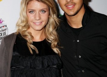 Theo Walcott dan Melanie Slade