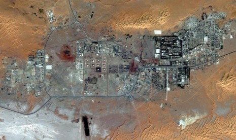 This Oct. 8, 2012 satellite image provided by DigitalGlobe shows the city of Amenas, Algeria. 