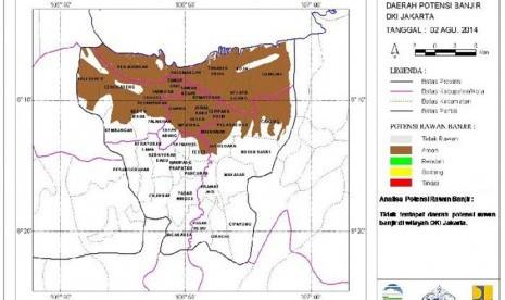 Tidak ada potensi banjir di Jakarta 