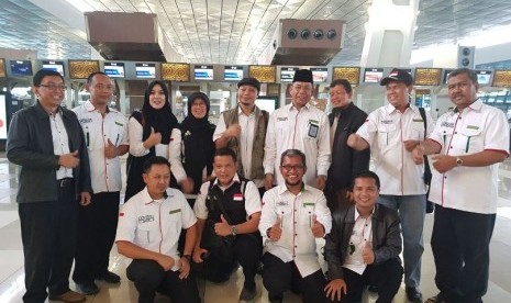 Tim Advance Petugas Haji  PPIH Arab Saudi sebelum bertolak ke Tanah Suci, Selasa (10/7