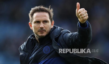 Pelatih Chelsea Frank Lampard.