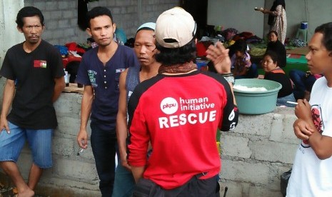 Tim Disaster Risk Management (DRM) PKPU Human Initiative memantau perkembangan Gunung Agung.