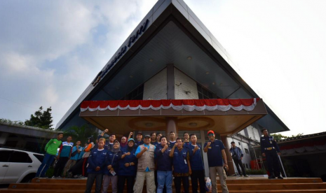 Tim Muhammadiyah Disaster Management Center (MDMC) ketika  mengikuti Ekspedisi Destana Tsunami 2019.